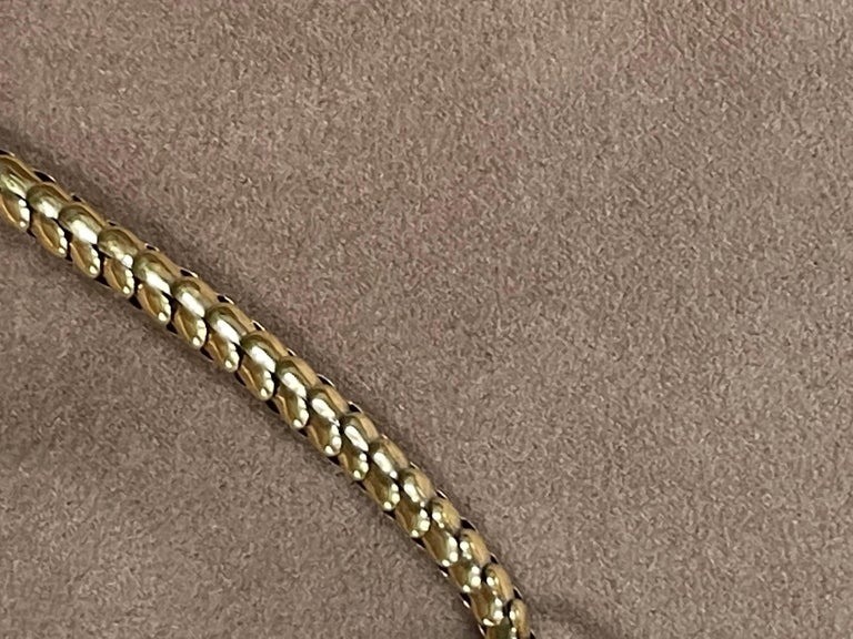 Rare 18 K Yellow Gold Victorian Snake Necklace Colored Stones In Good Condition For Sale In Zurich, Zollstrasse