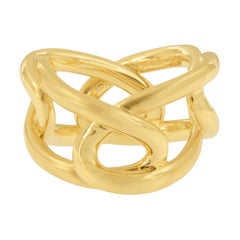 Rare 18 Karat Yellow Gold Ring Band by Angela Cummings for Assael