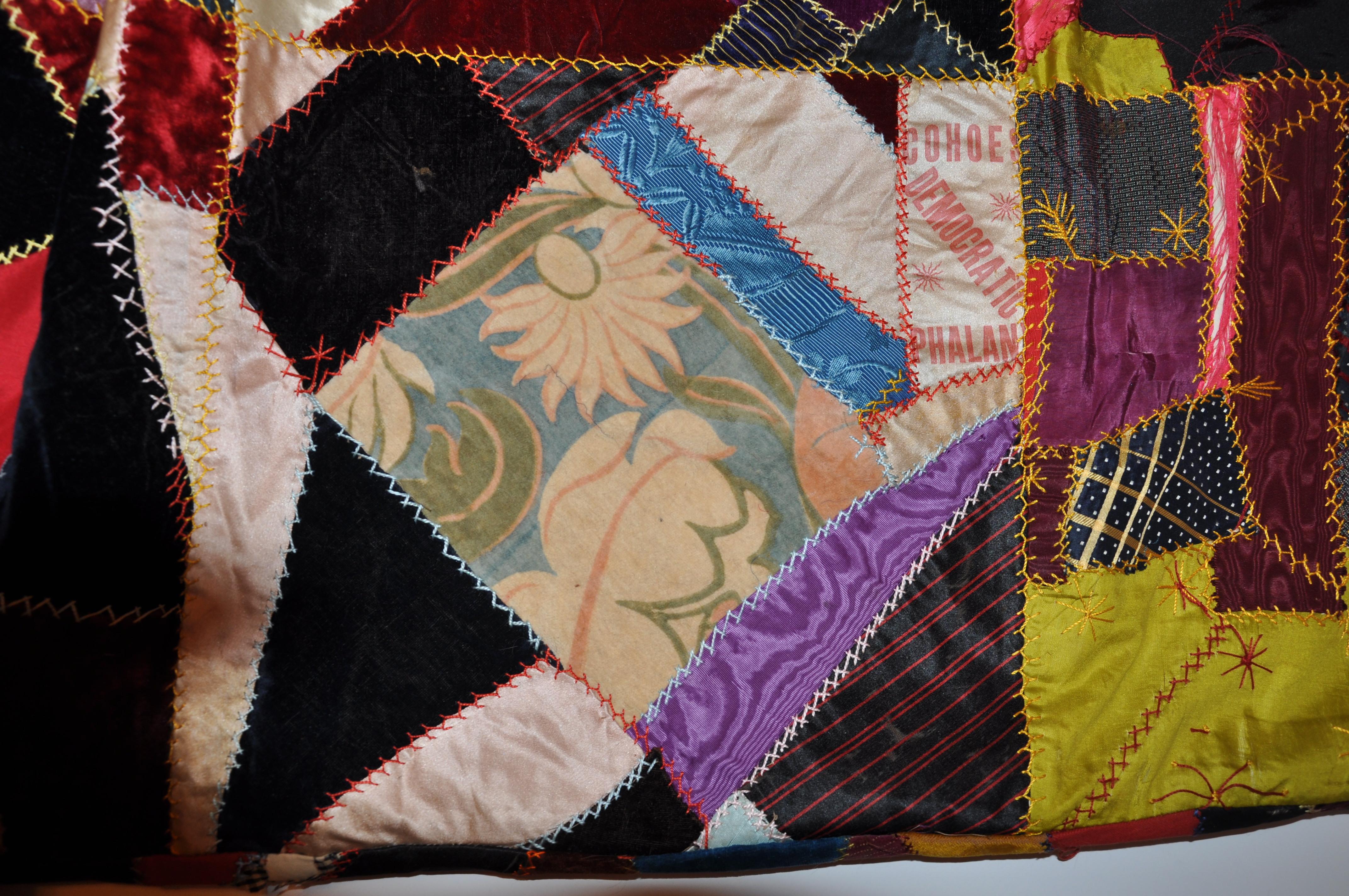 Extremely Rare and Beautifully Detailed 1800s Set of Hand-Sewn Patchwork Quilts  10