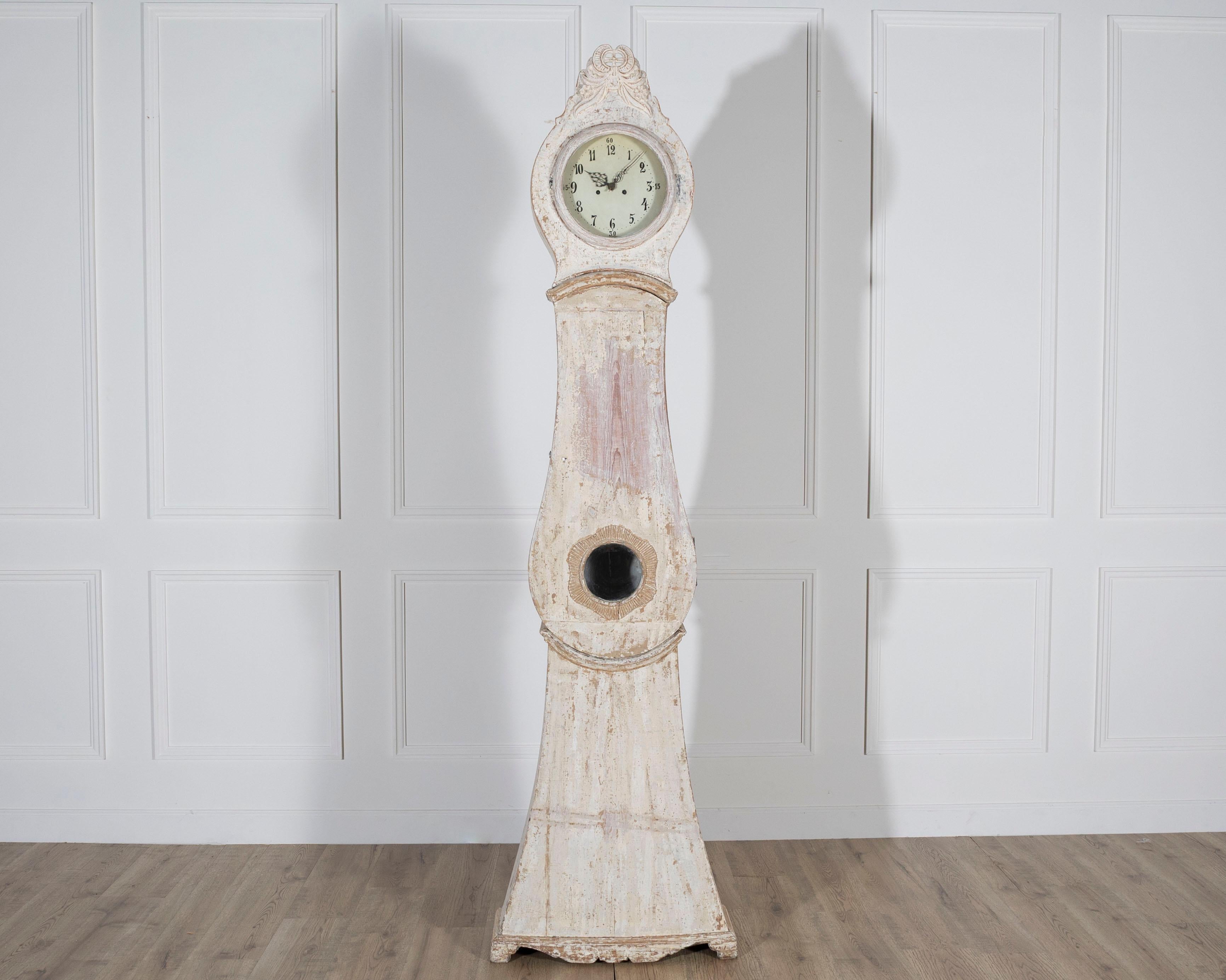 Raro reloj mora sueco de la década de 1820 con pintura y mecanismo originales Sueco en venta