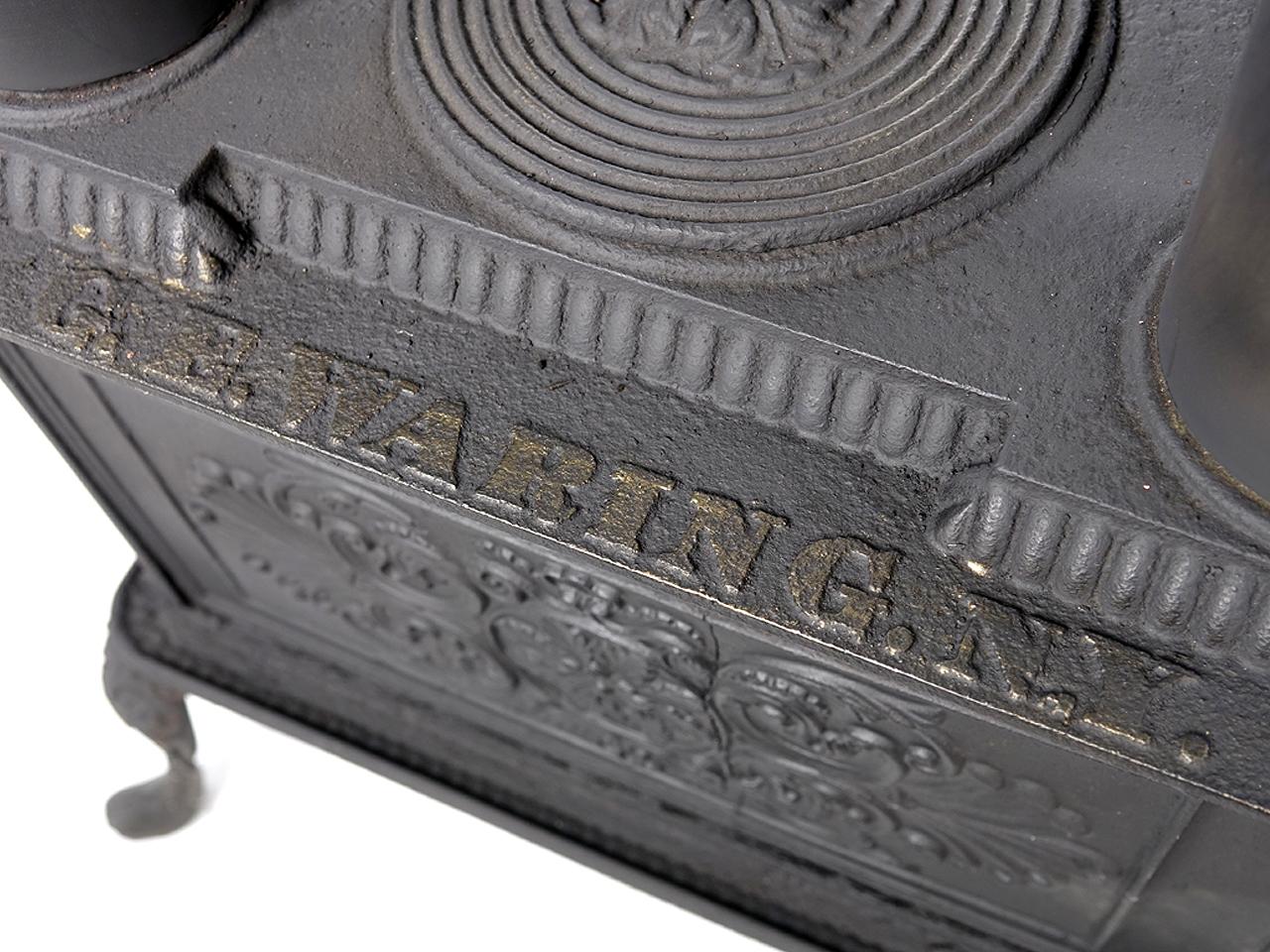 American Classical Rare 1840 G.E. Waring Parlor Stove