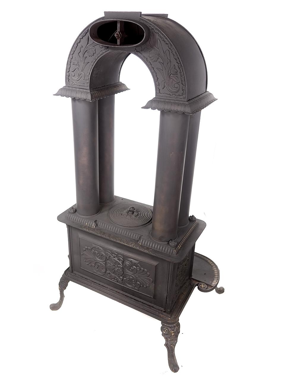 American Rare 1840 G.E. Waring Parlor Stove