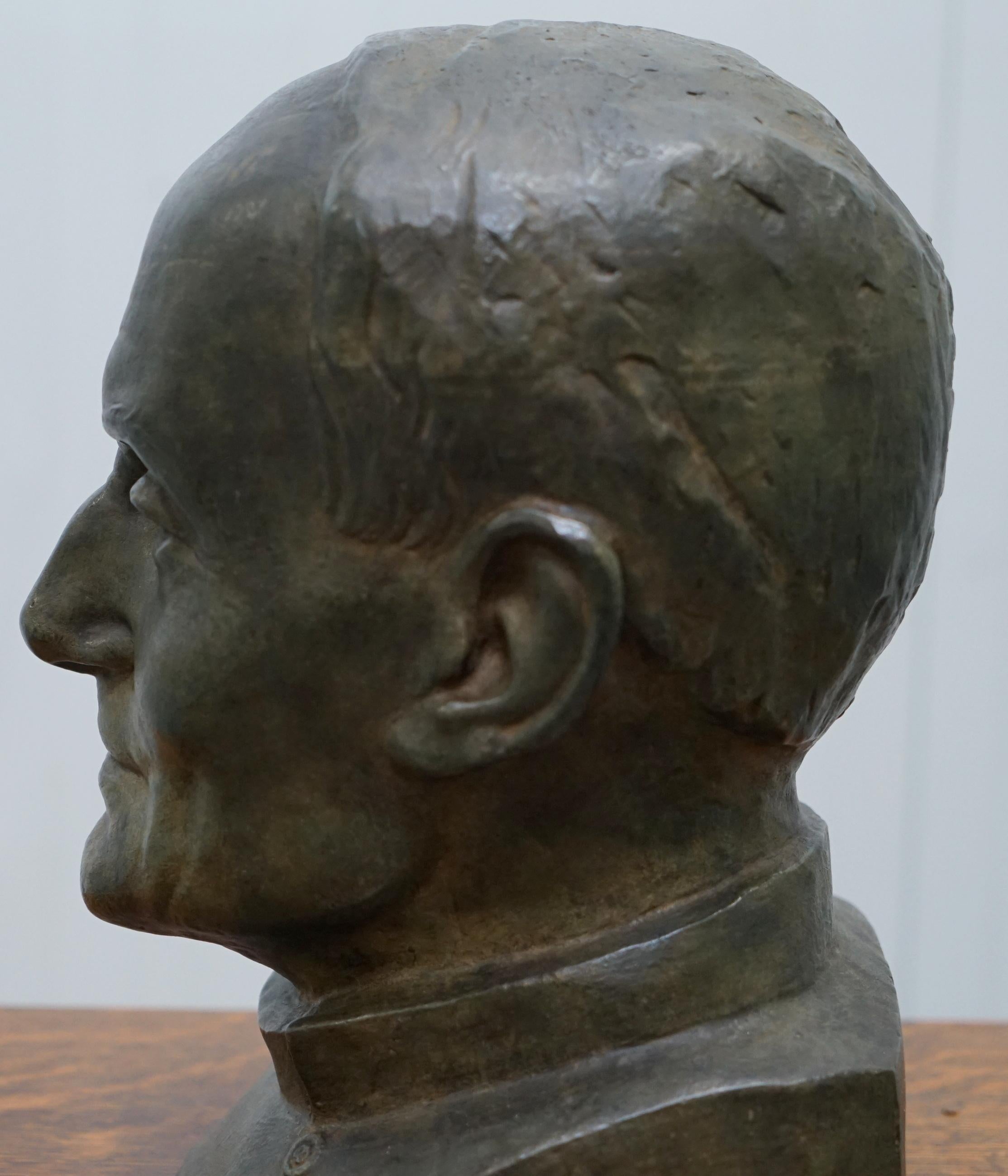 Seltener großer Bronzekopf eines russischen Priesters aus dem Jahr 1840, Labelled James Bourlet & Sons Ltd im Angebot 11