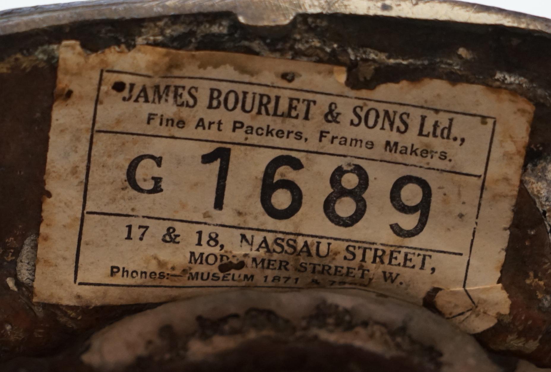 Seltener großer Bronzekopf eines russischen Priesters aus dem Jahr 1840, Labelled James Bourlet & Sons Ltd im Angebot 14