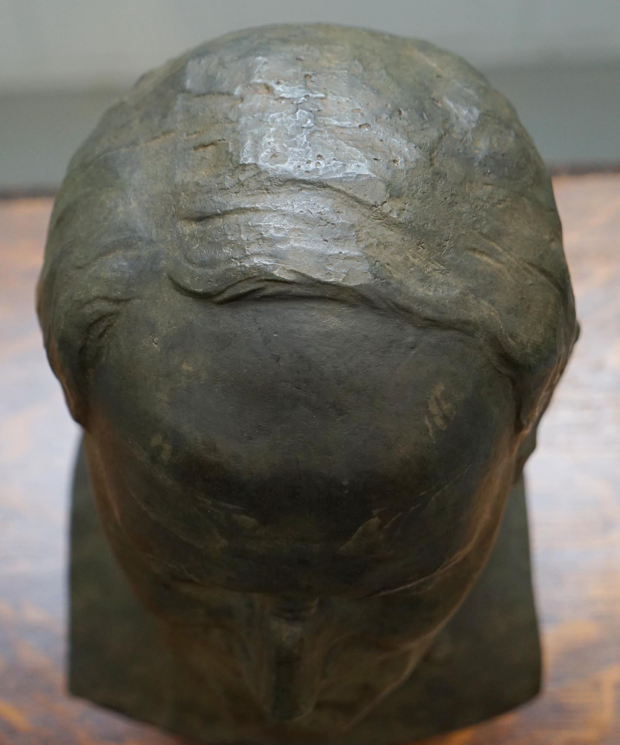Seltener großer Bronzekopf eines russischen Priesters aus dem Jahr 1840, Labelled James Bourlet & Sons Ltd (Deutsch) im Angebot