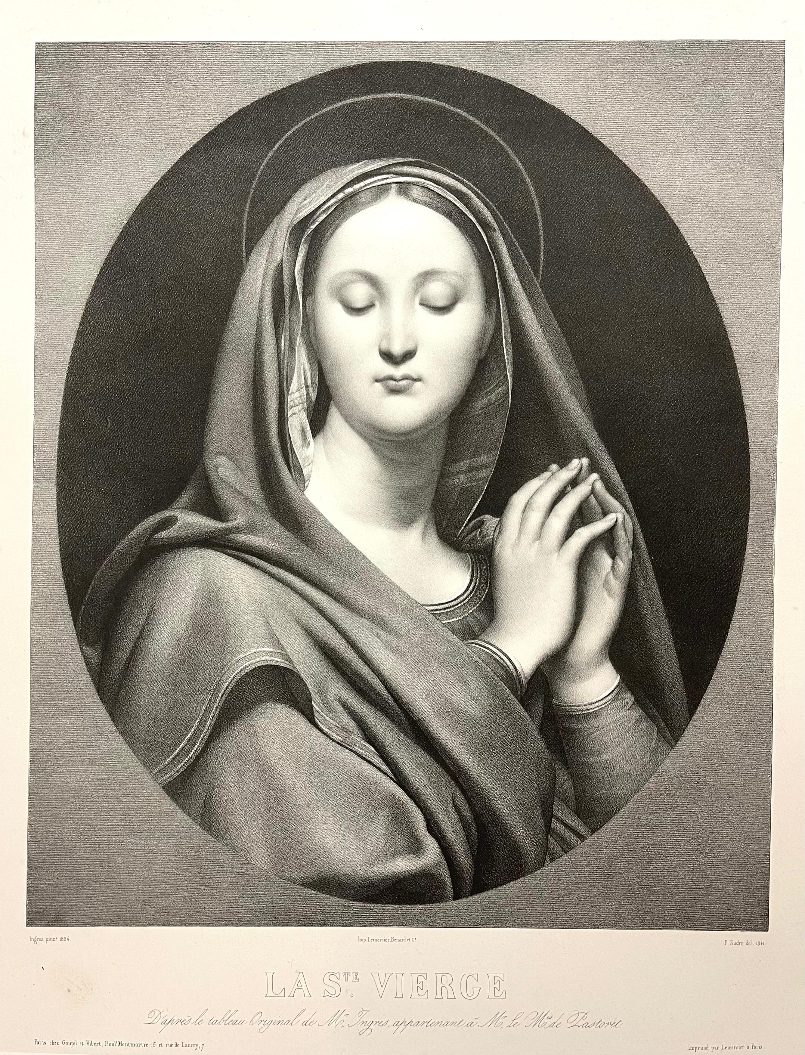 Français Rare gravure originale de 1841 - 