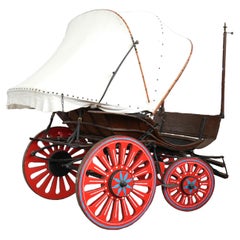Rare charrette "Dottorina" de 1870 - Ancienne charrette italienne à l'attrait intemporel