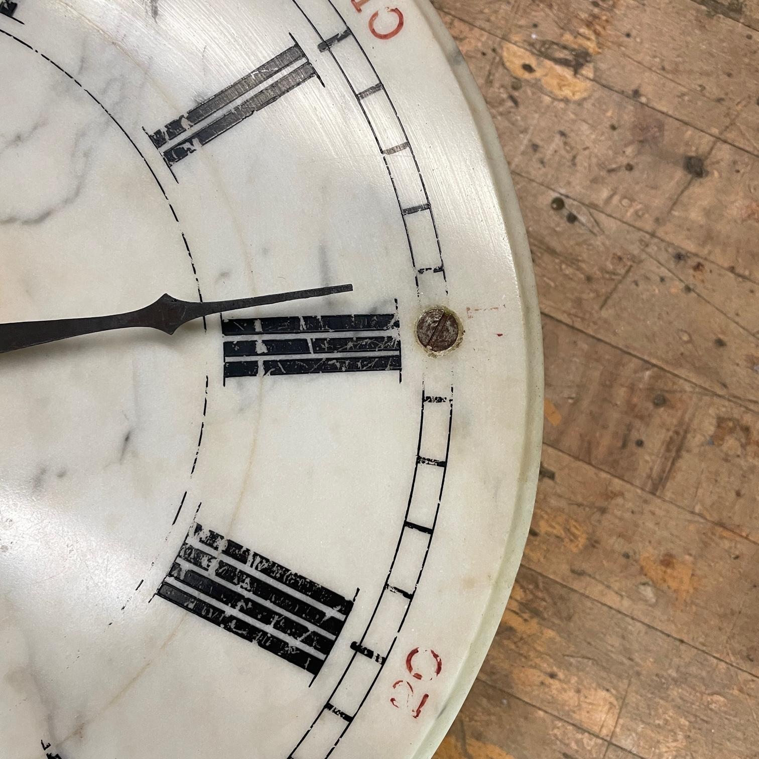 Raro 1870s E. Howard Marble Train Station Bank Municipal Clock Vintage Antique en venta 3