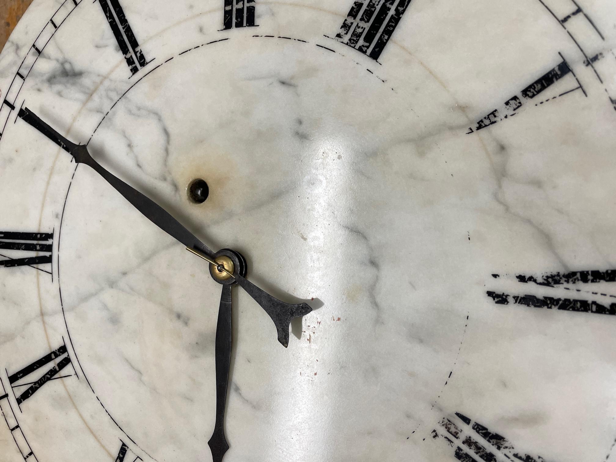 Raro 1870s E. Howard Marble Train Station Bank Municipal Clock Vintage Antique en venta 6