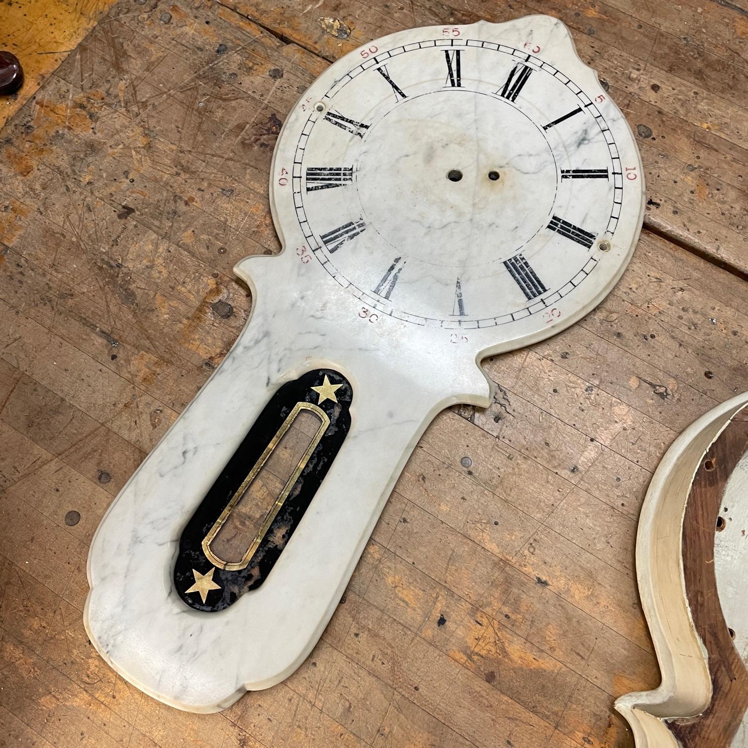 Raro 1870s E. Howard Marble Train Station Bank Municipal Clock Vintage Antique en venta 7