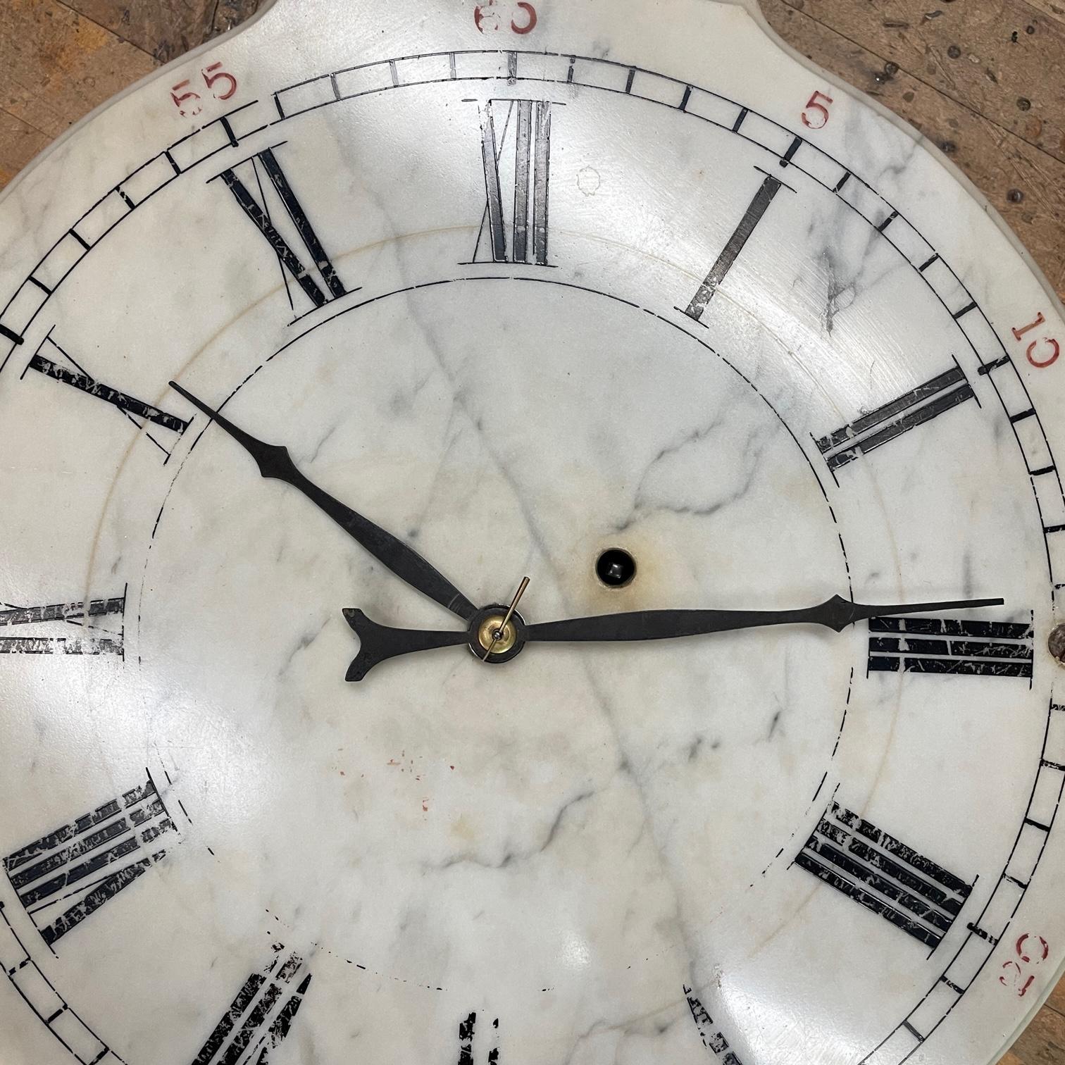 North American Rare 1870s E. Howard Marble Train Station Bank Municipal Clock Vintage Antique For Sale