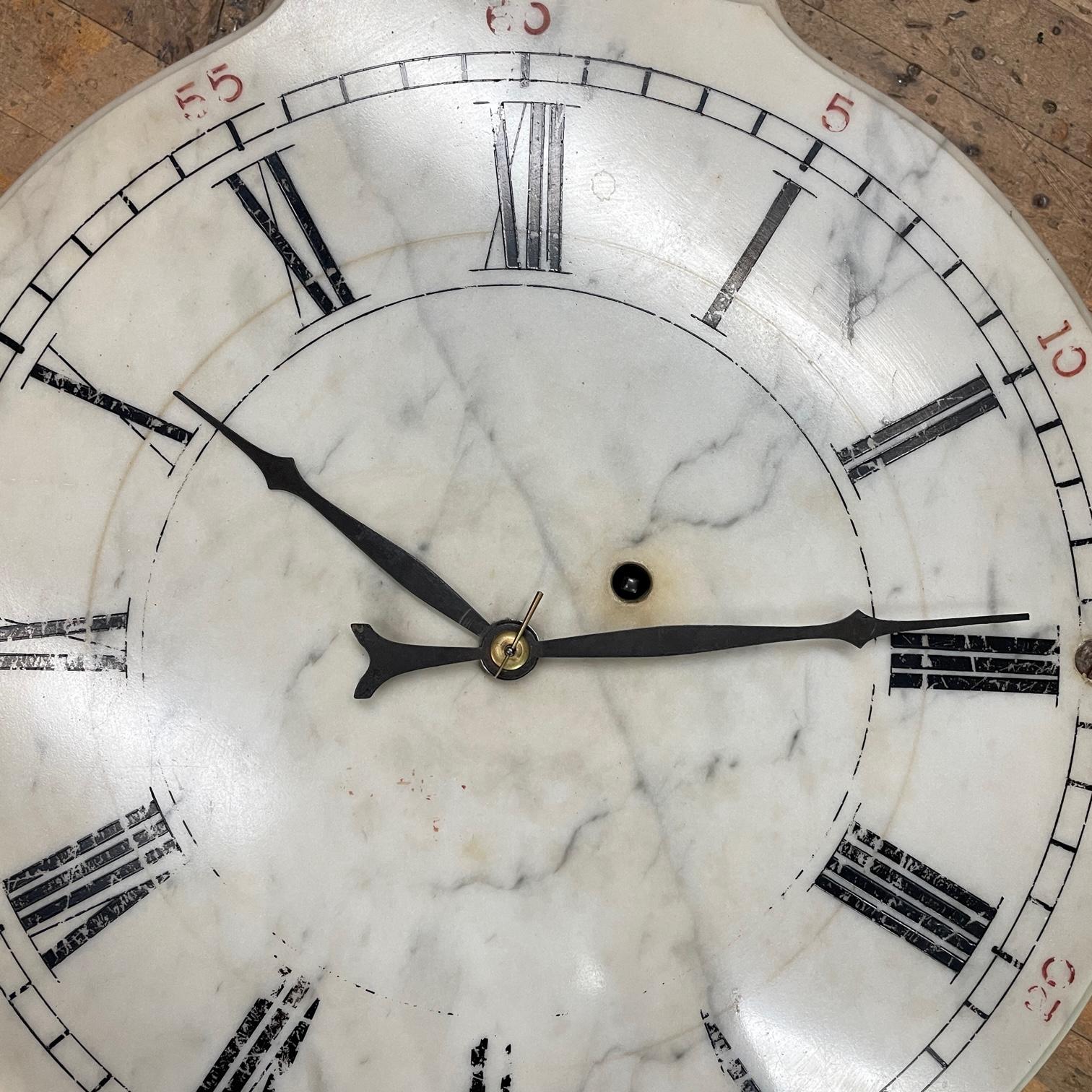 Raro 1870s E. Howard Marble Train Station Bank Municipal Clock Vintage Antique Hecho a mano en venta