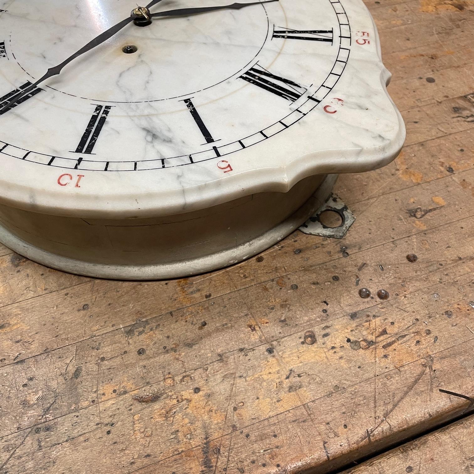 Raro 1870s E. Howard Marble Train Station Bank Municipal Clock Vintage Antique en venta 1