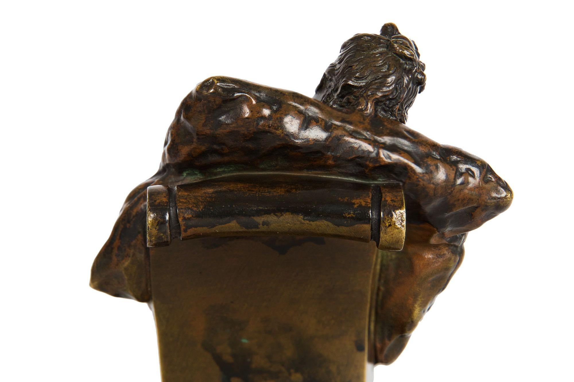 French Bronze Sculpture of Woman inscribed DALOU, cast by Susse Freres 3