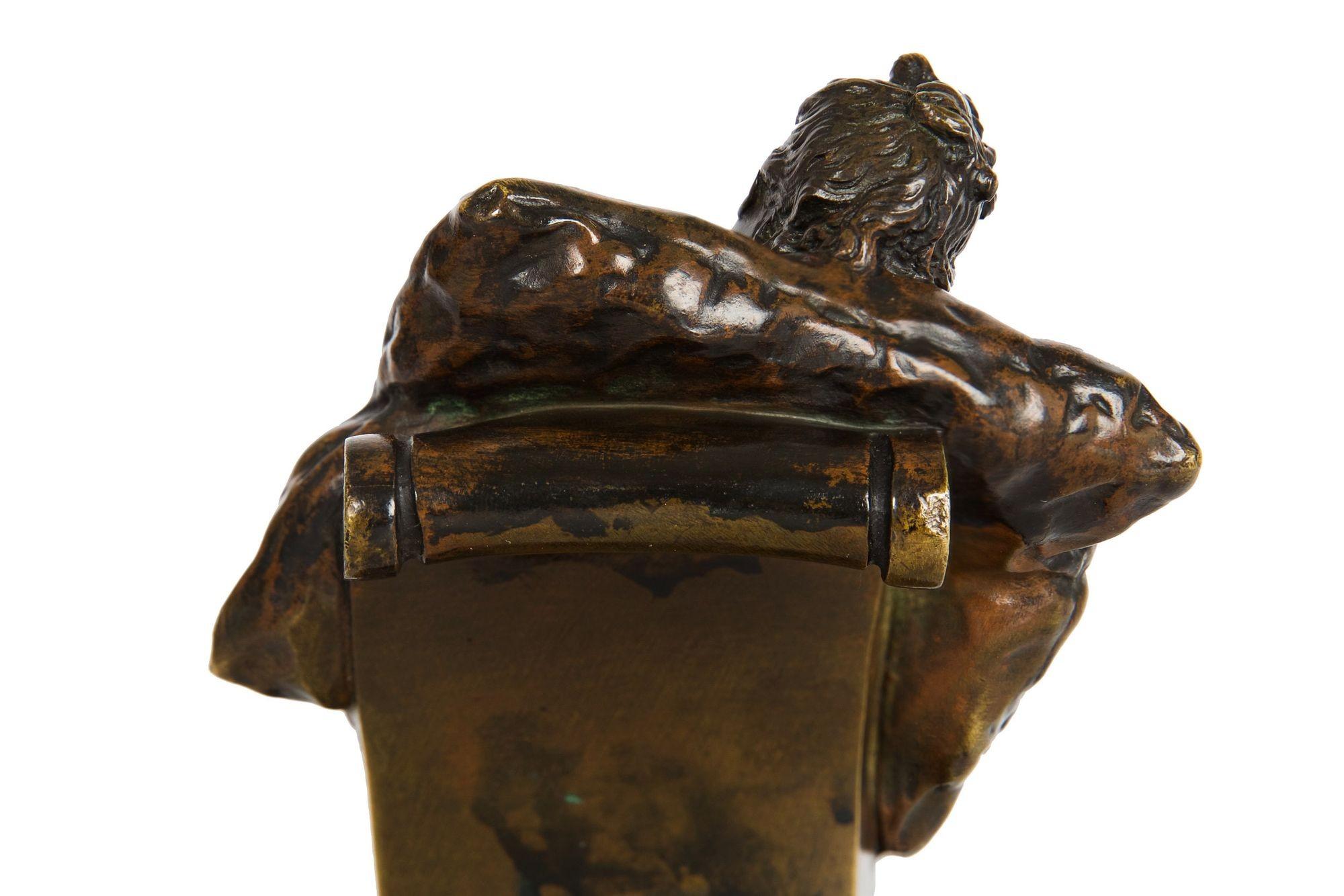 Rare 1870s French Bronze Sculpture 