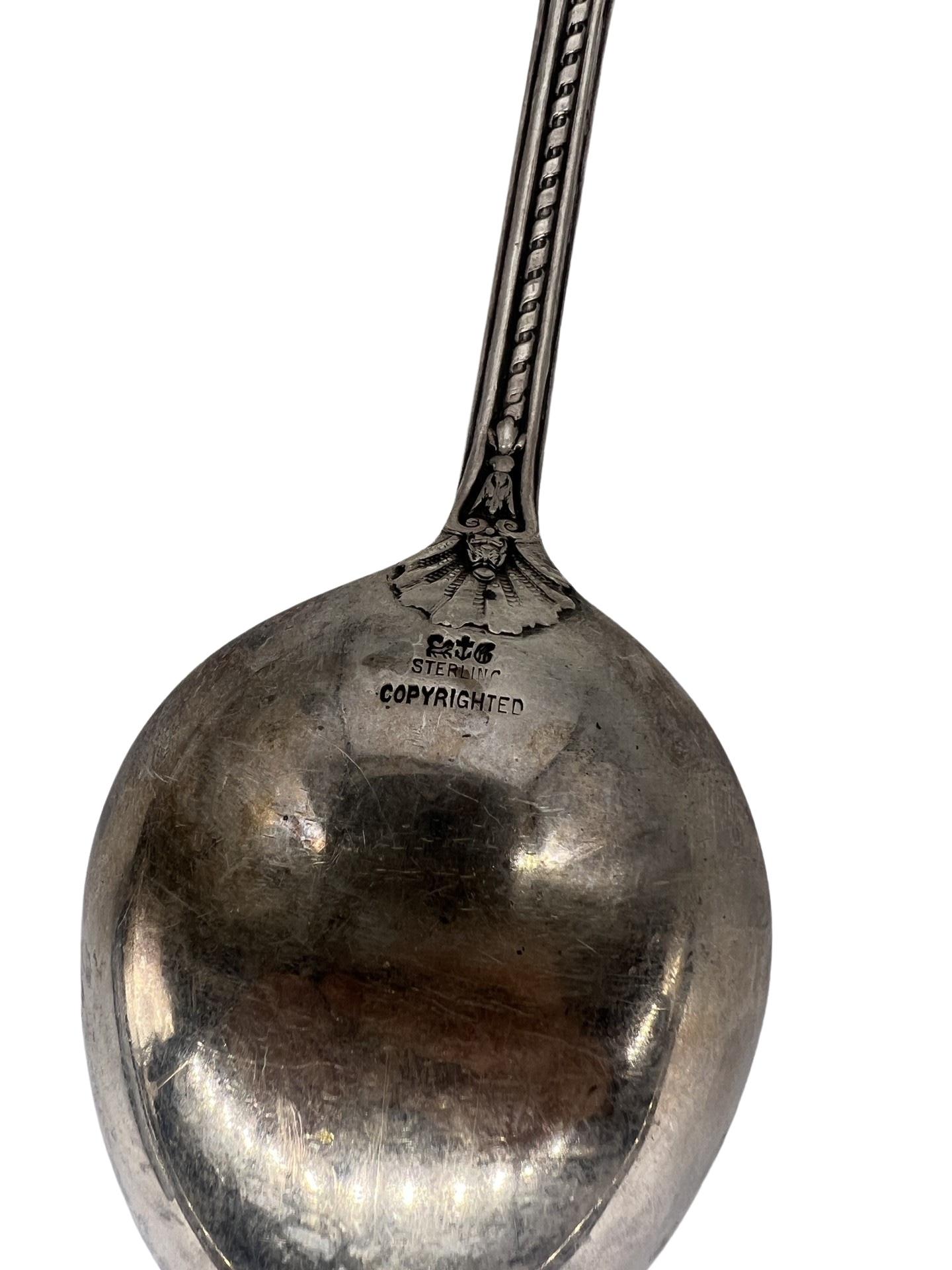 American Rare 1888 Gorham Sterling Silver Versailles Potato Serving Spoon 12.5” For Sale