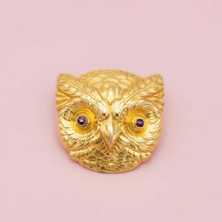 Broche victorienne ancienne en or 15 carats, saphirs et diamants - En vente sur France
