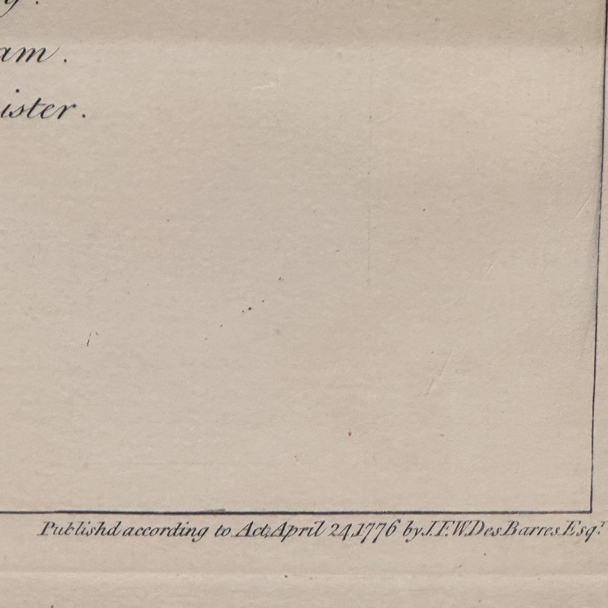 Rare carte de Newport du 18e siècle Bon état - En vente à Sandwich, MA