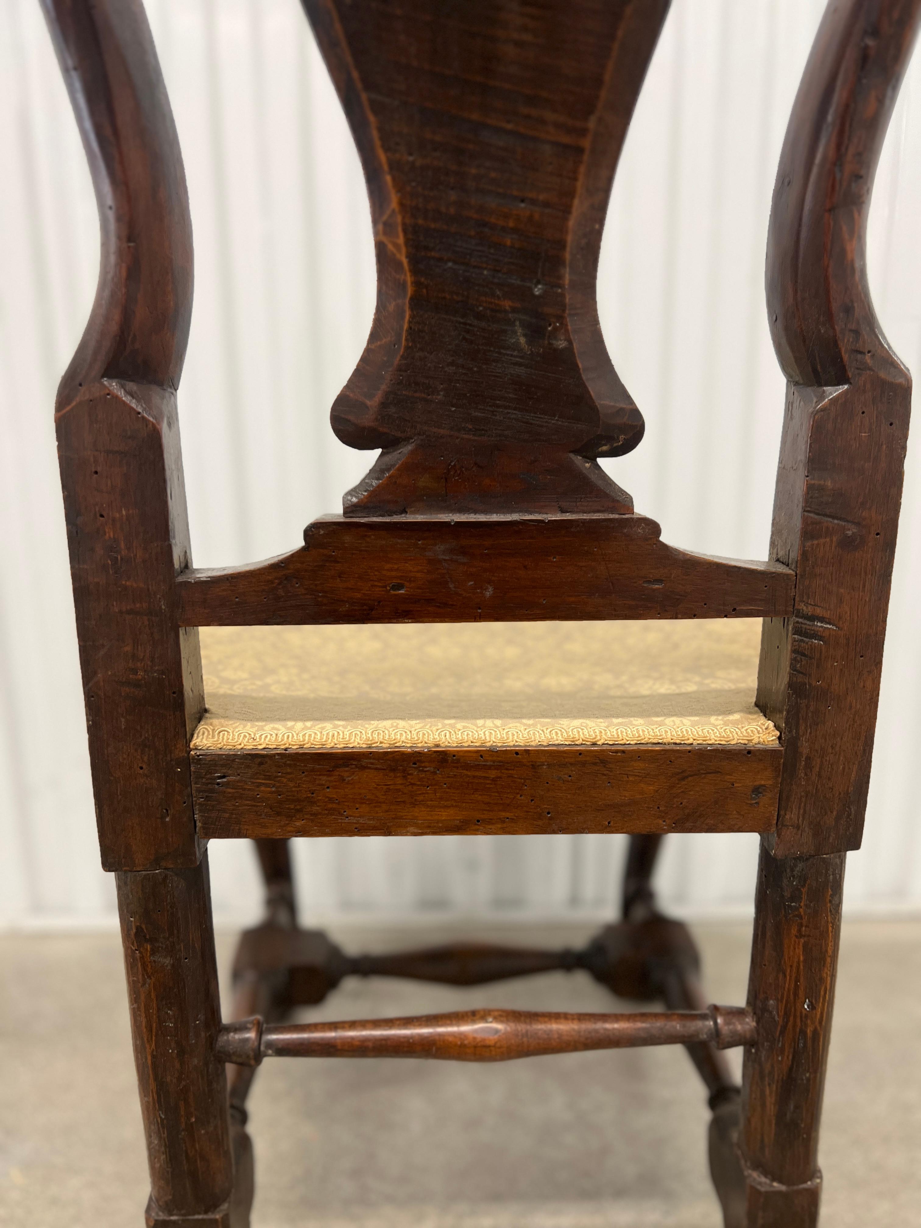 Rare, 18th Century American or Bermuda Queen Anne Side Chair  For Sale 7