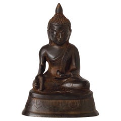 Rare 18th-Century Bronze Buddha Statue – Shan Kingdom, Burma