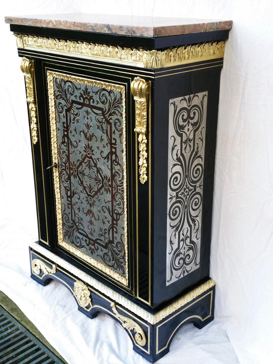 French Rare 18th Century Cabinet in Boulle Marquetry, France, circa 1780