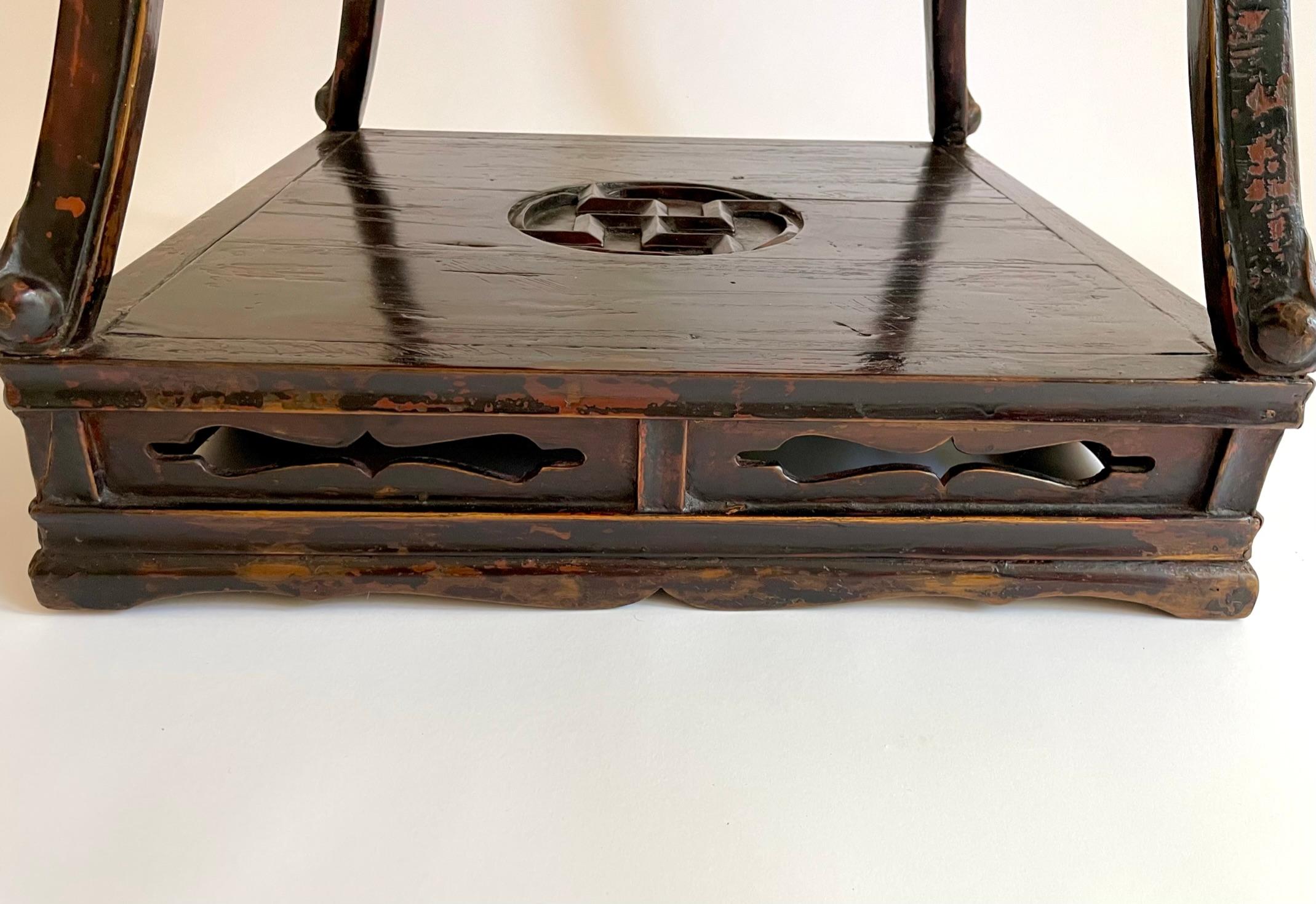Rare 18th Century Chinese Lacquered Buddhist Incense Table For Sale 13