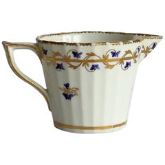 Antique Rare 18th Century Derby Milk Jug or Creamer Hand Painted Pattern 111, Puce Mark
