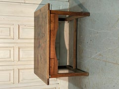Rare 18th-Century Double Notary Desk in Walnut Wood with Side Drawers