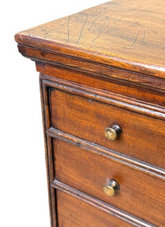 Rare 18th Century Elm Close Stool In The Form Of A Small Georgian Bedside Chest