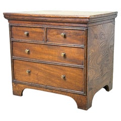 Rare 18th Century Elm Close Stool In The Form Of A Small Georgian Bedside Chest