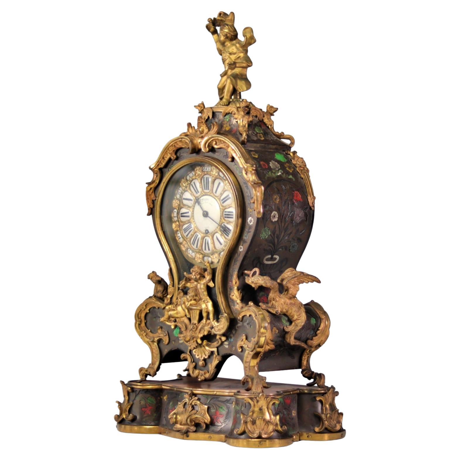 Rare 18th Century English Clock For Sale