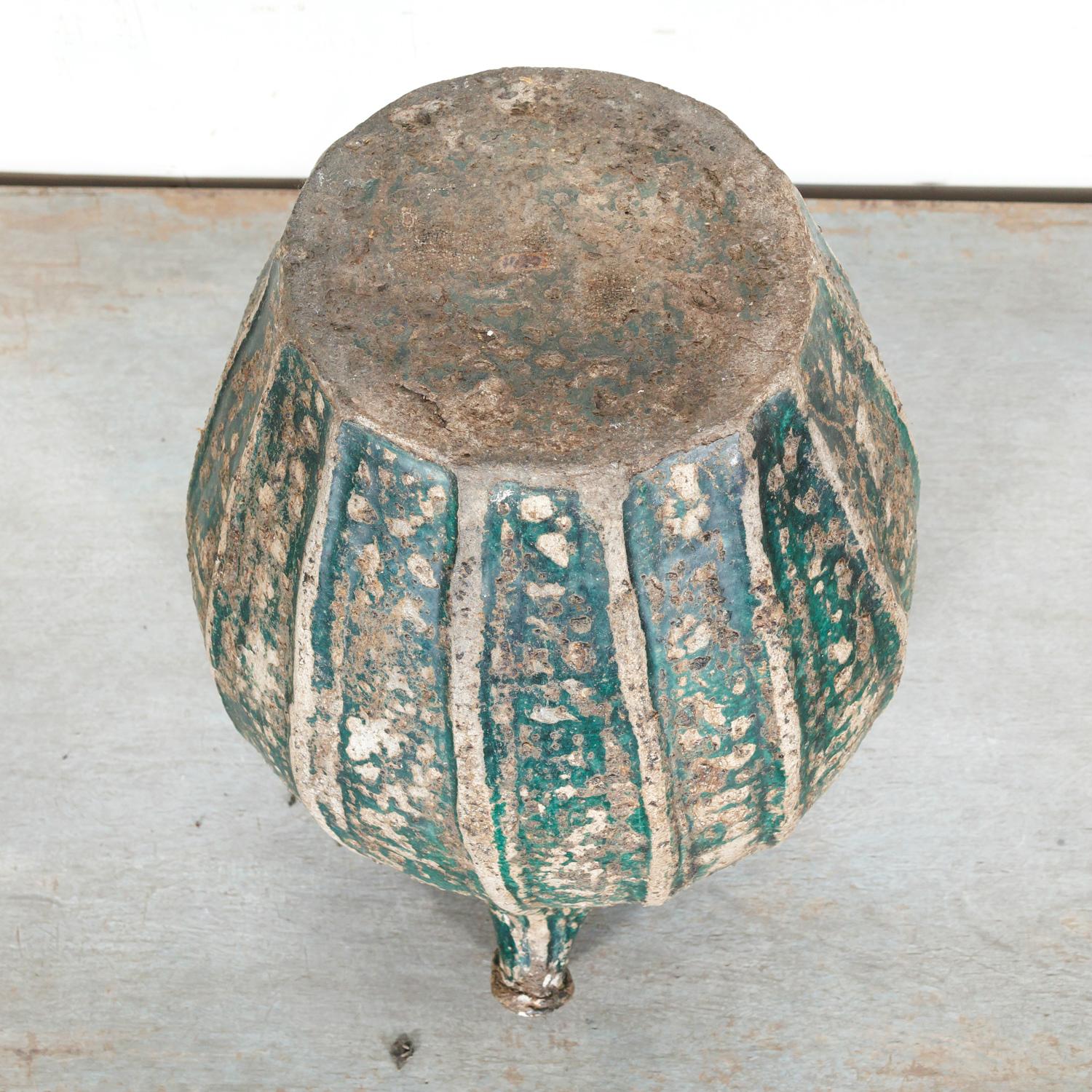 Seltener französischer glasierter Terrakotta-Krug aus dem 18. Jahrhundert Cruche du Quercy oder Walnussölkrug im Angebot 7