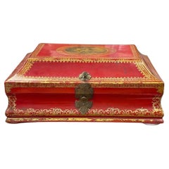 Rare 18th Century French Lacquered Wig Box