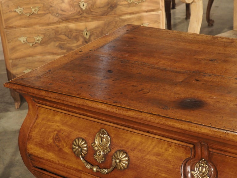 Rare 18th Century French Walnut Commode “Angouleme” with Stamped Bronze ...
