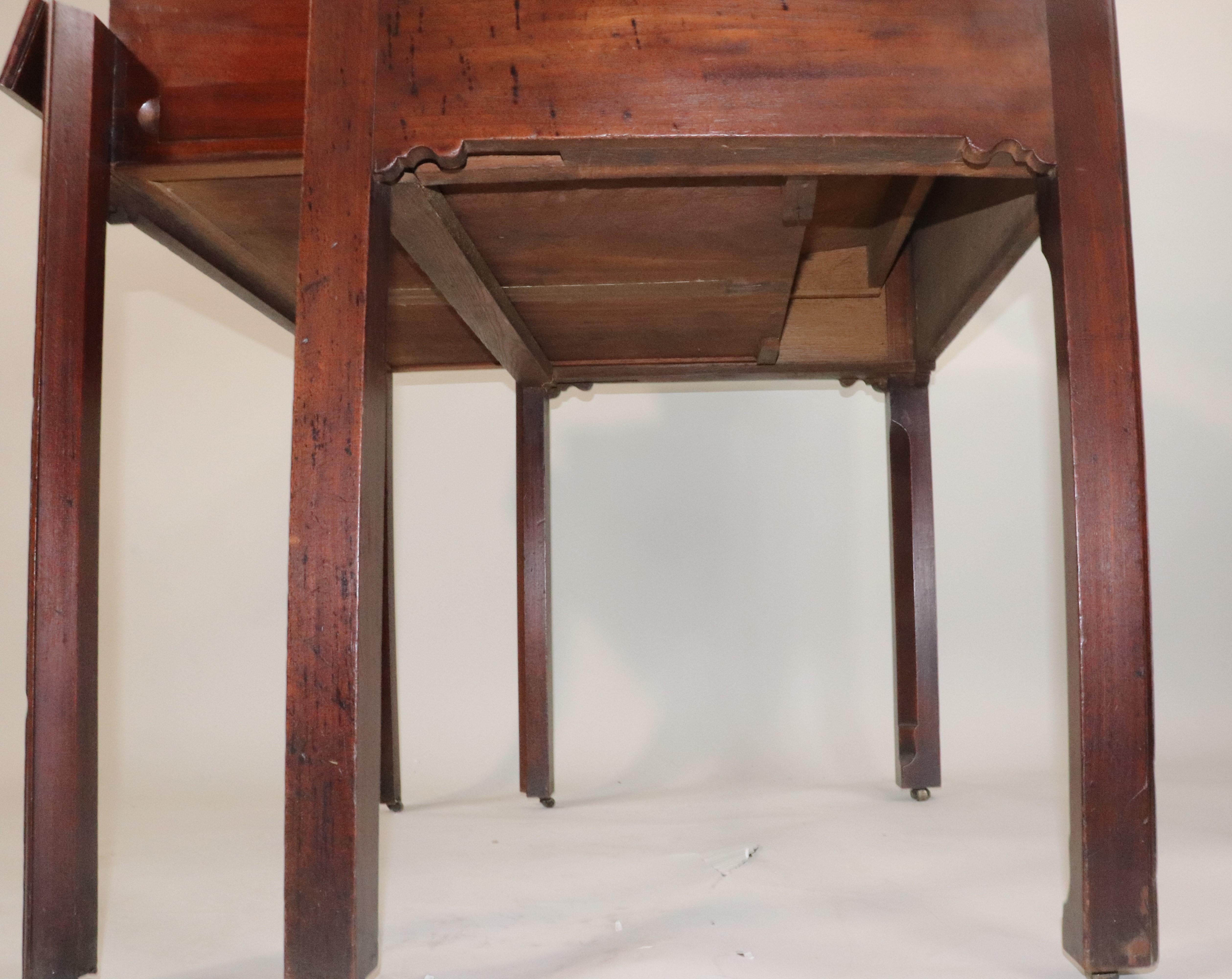 Rare 18th Century Georgian Period Mahogany Architect Desk For Sale 11