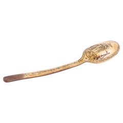 Rare 18th Century Germanic Scrimshaw Figural Spoon 