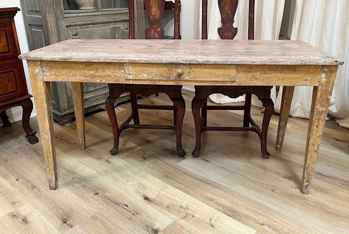 18th Century and Earlier Rare 18th Century Italian Tuscan Rustic Table