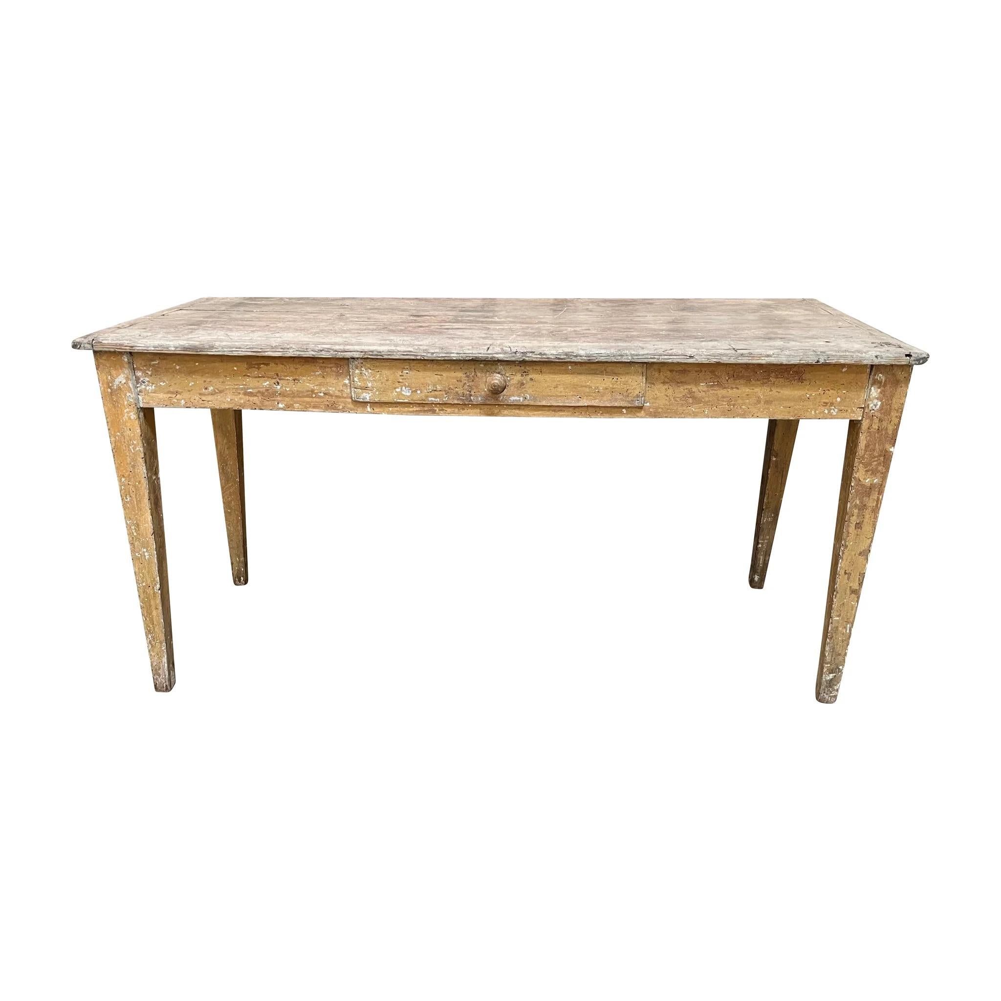Wood Rare 18th Century Italian Tuscan Rustic Table