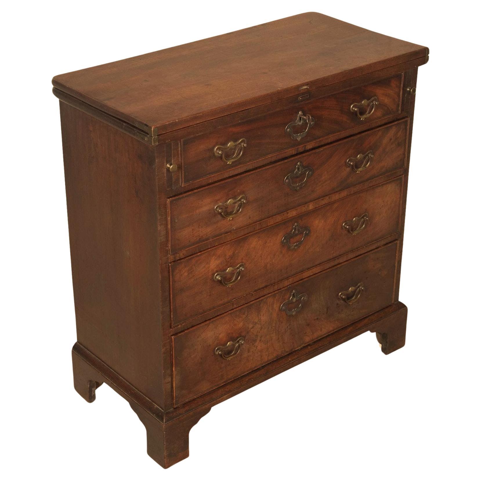 Rare 18th Century Mahogany bachelors Chest For Sale