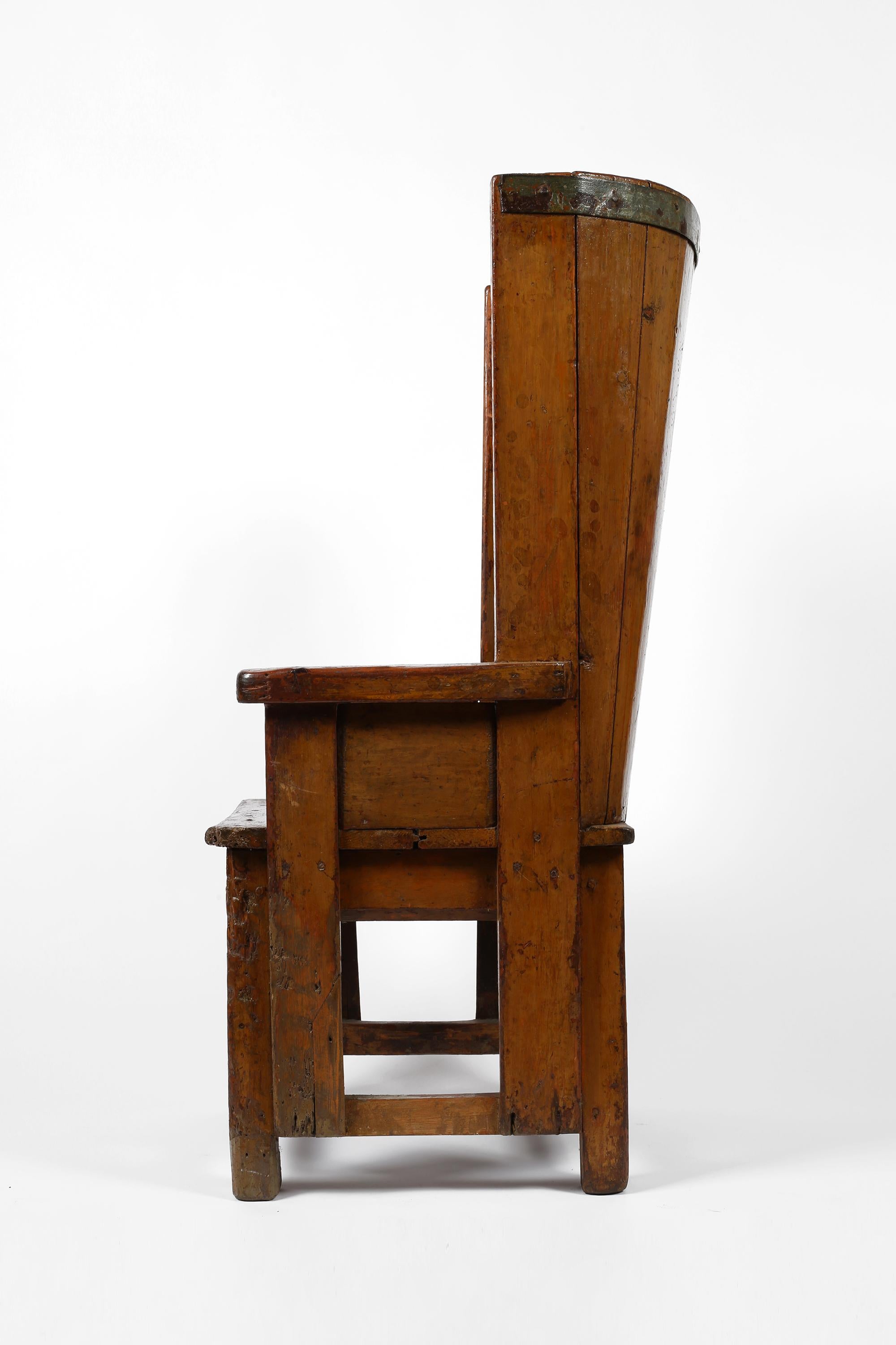 Rare chaise vernaculaire écossaise des Orcades du 18e siècle en vente 5