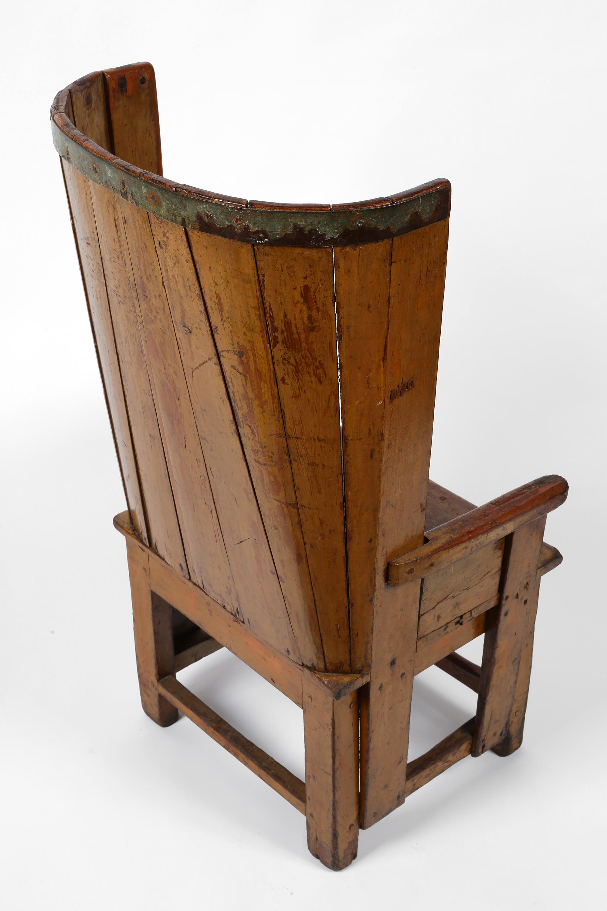 Rare chaise vernaculaire écossaise des Orcades du 18e siècle en vente 6