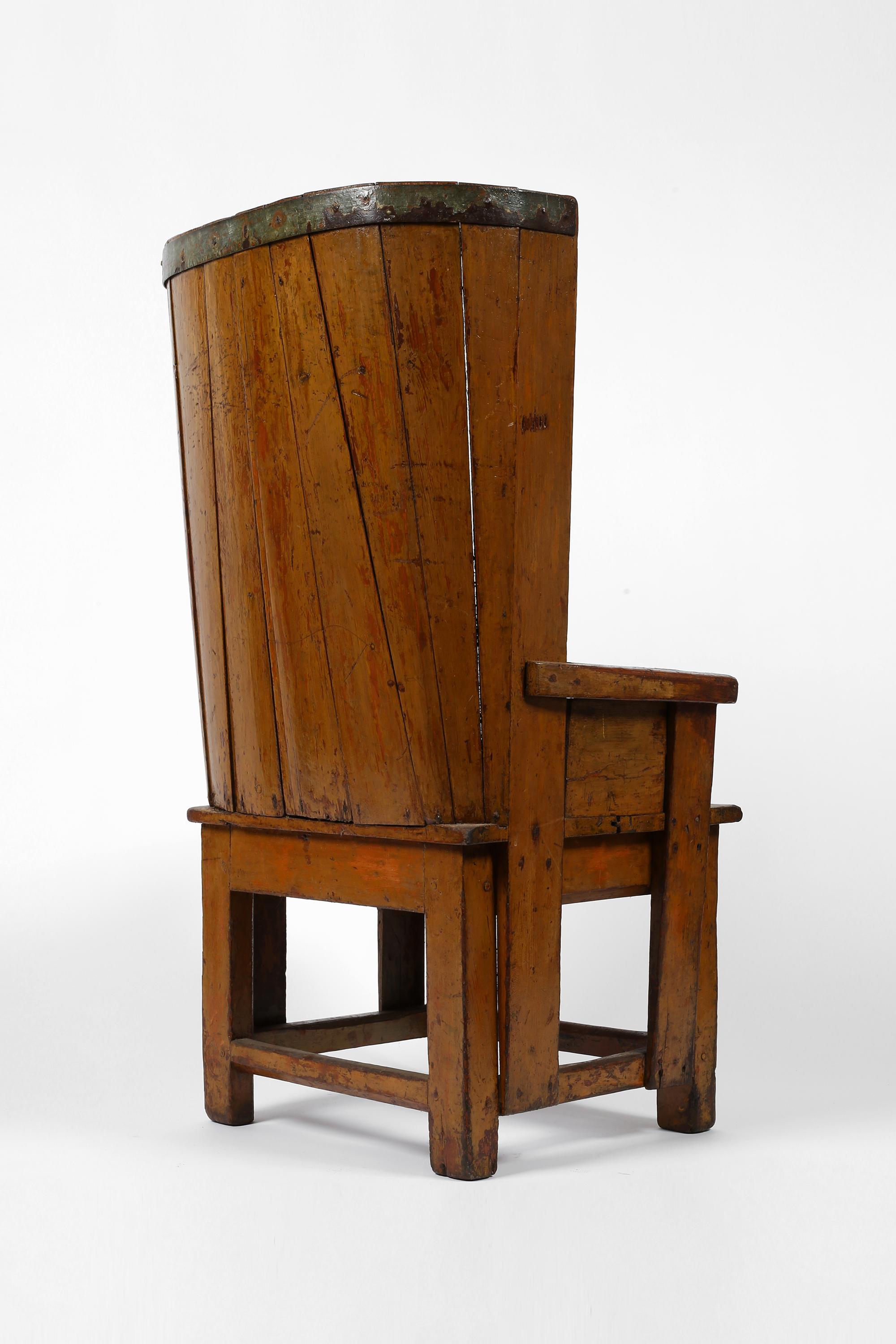 Rare chaise vernaculaire écossaise des Orcades du 18e siècle en vente 7