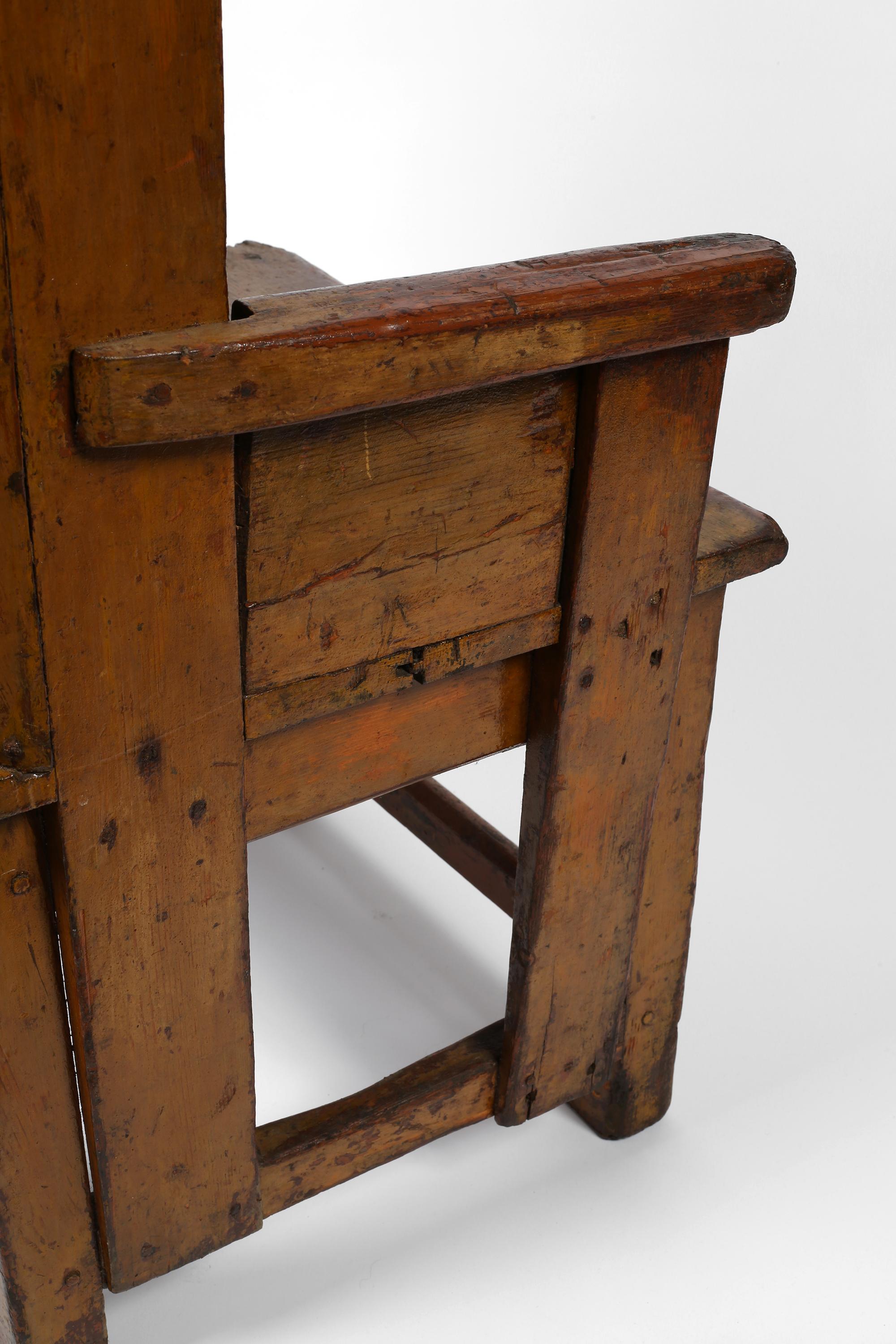 Rare chaise vernaculaire écossaise des Orcades du 18e siècle en vente 8