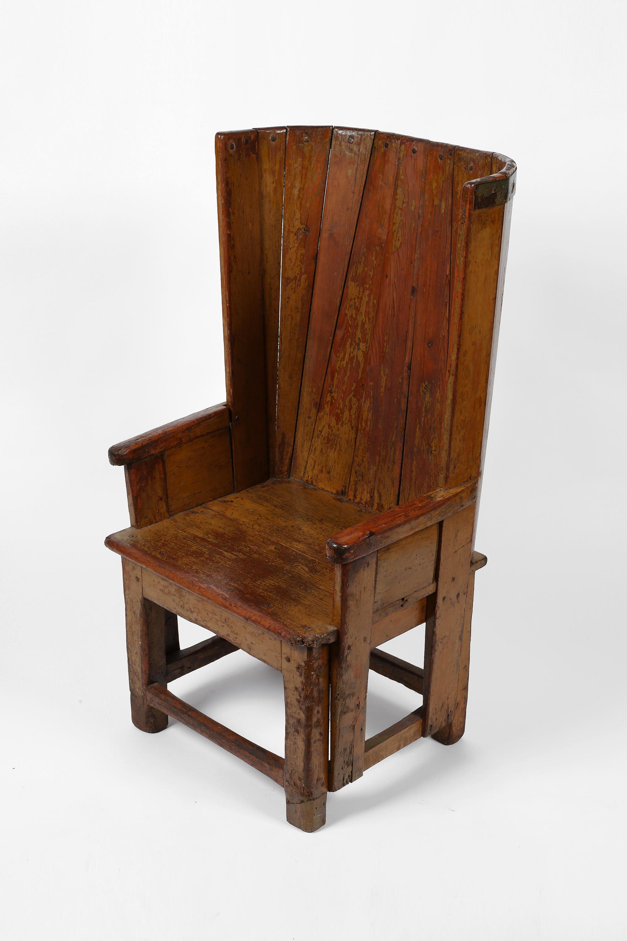 Écossais Rare chaise vernaculaire écossaise des Orcades du 18e siècle en vente