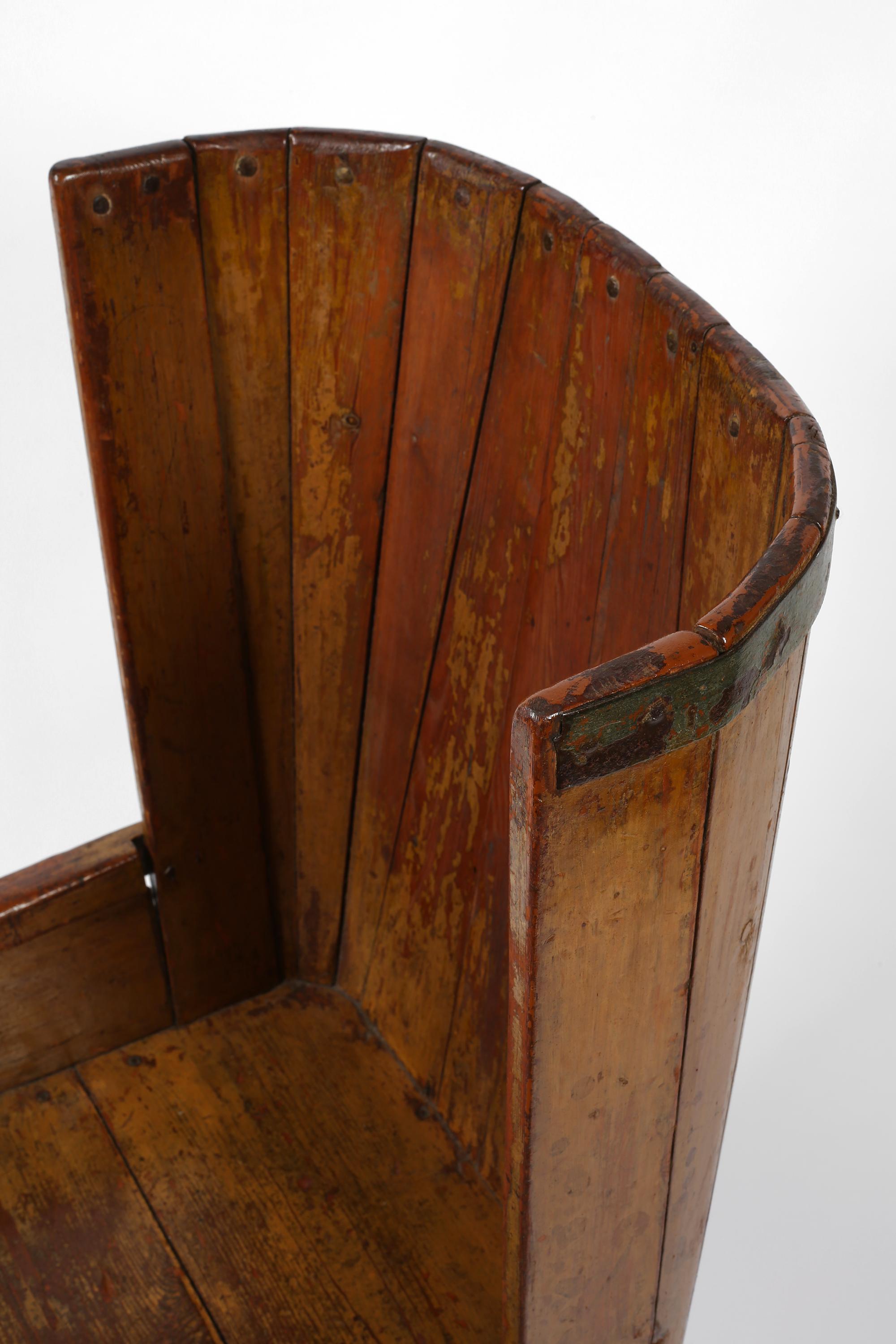 XVIIIe siècle et antérieur Rare chaise vernaculaire écossaise des Orcades du 18e siècle en vente