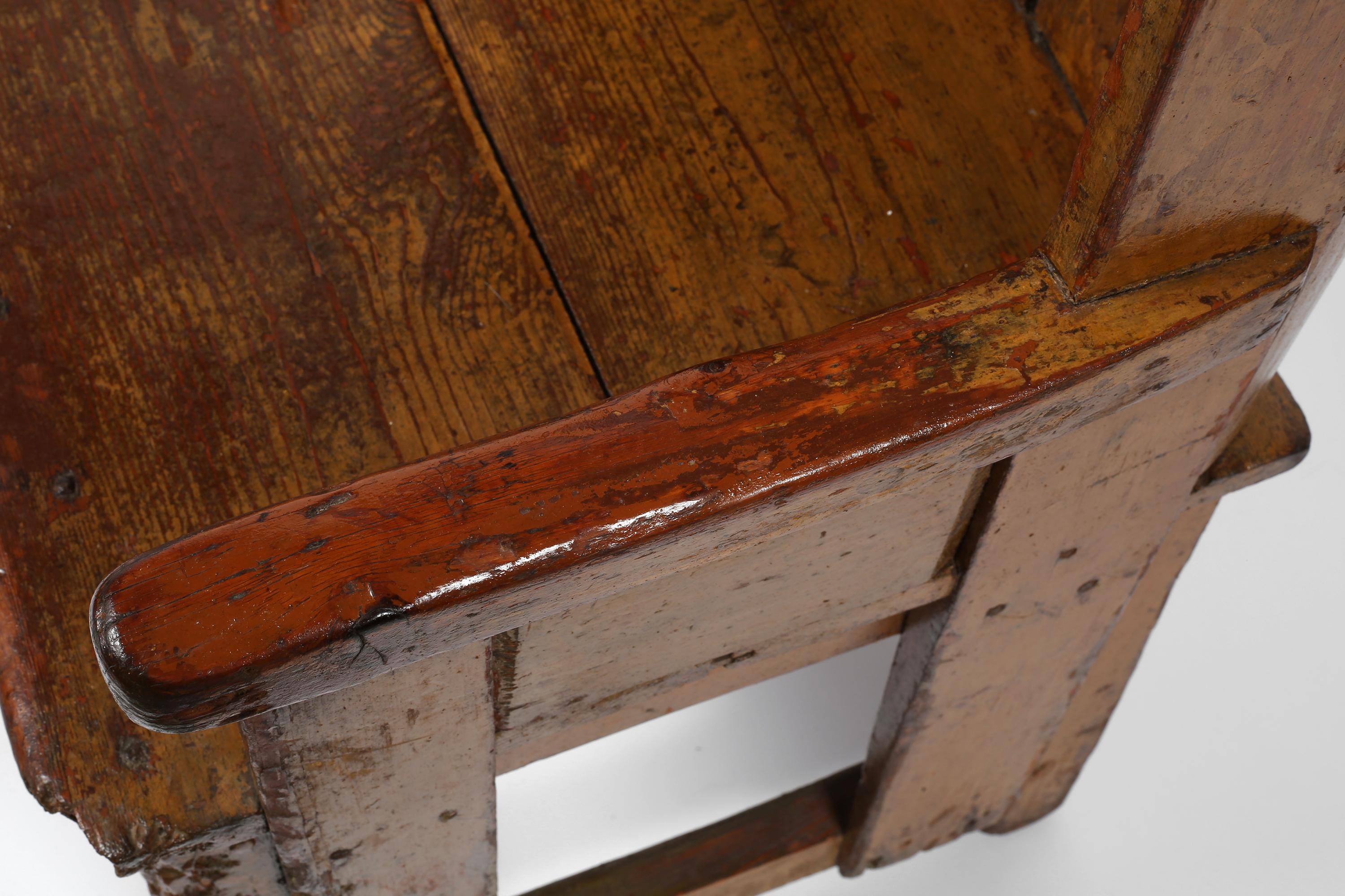 Rare chaise vernaculaire écossaise des Orcades du 18e siècle en vente 1