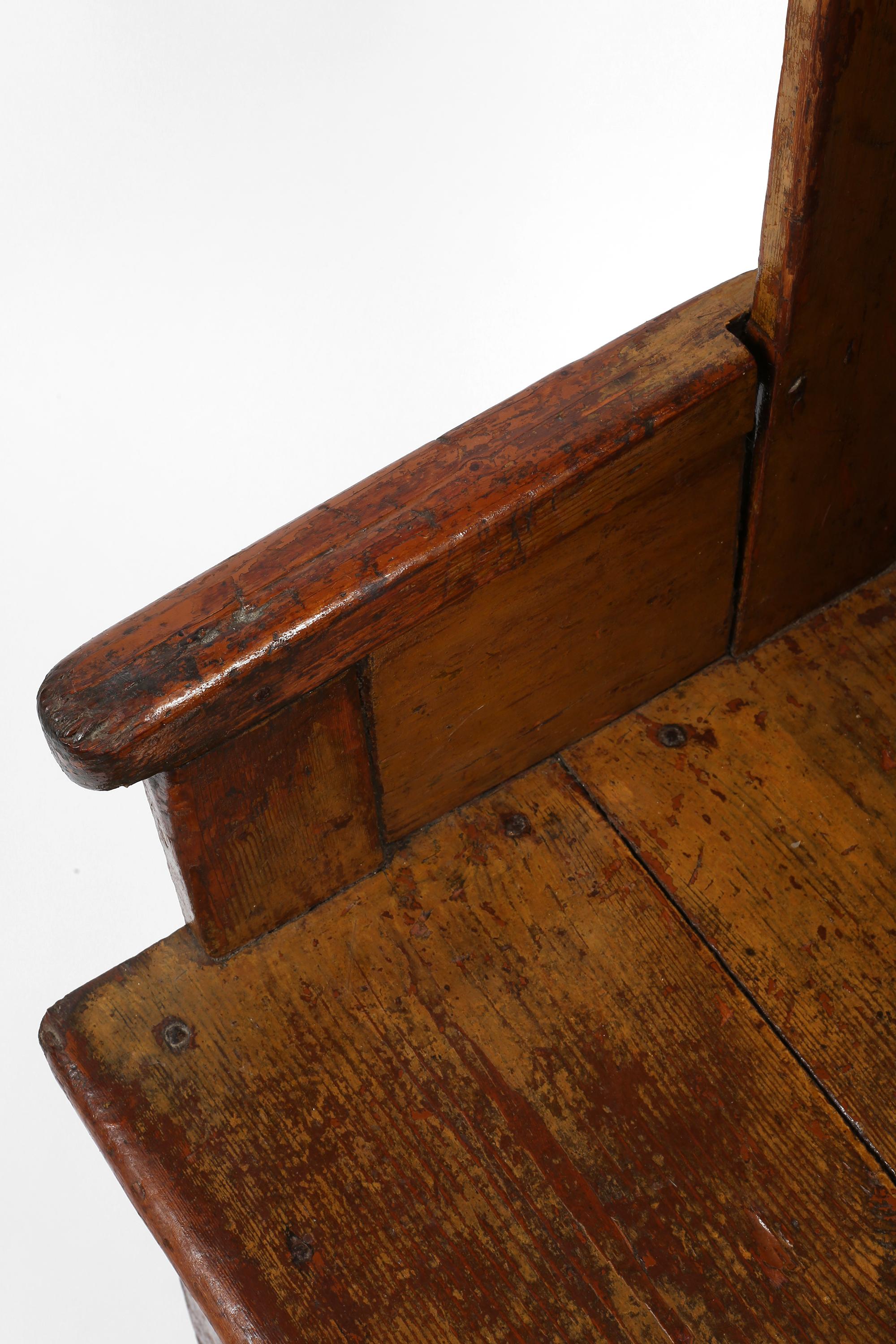 Rare chaise vernaculaire écossaise des Orcades du 18e siècle en vente 3