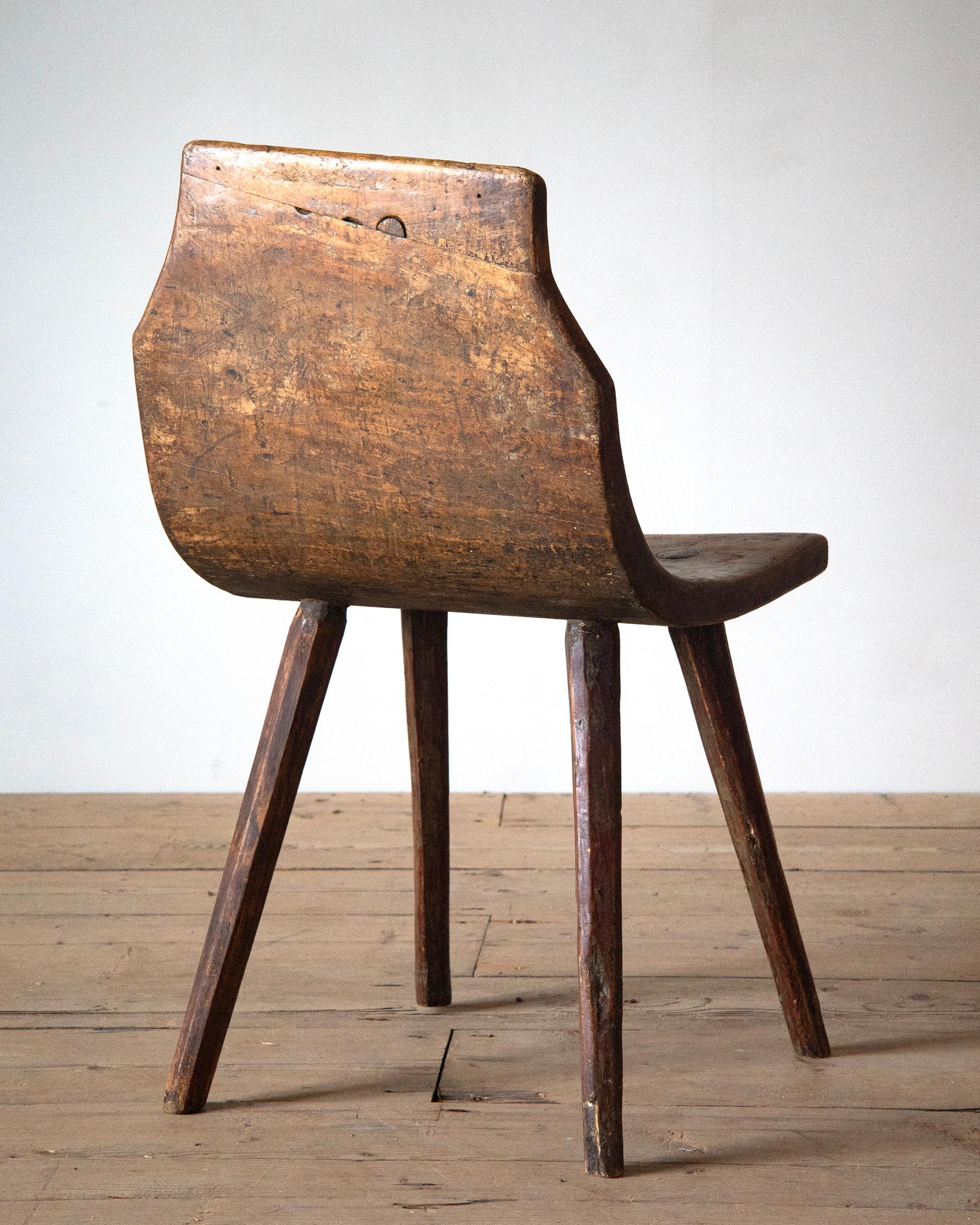 Rare 18th Century Swedish Folk Art Chair 1
