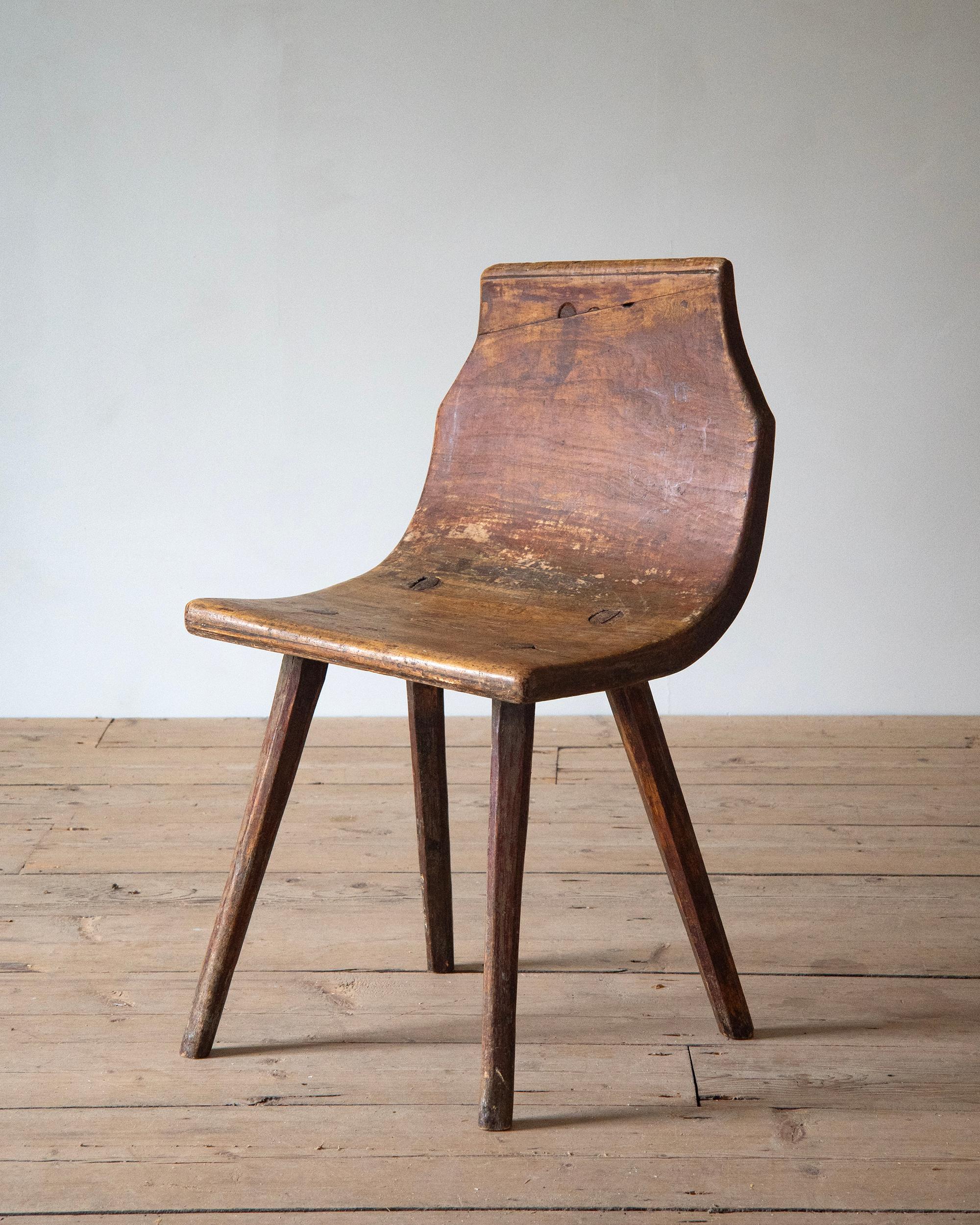 Rare 18th Century Swedish Folk Art Chair 3