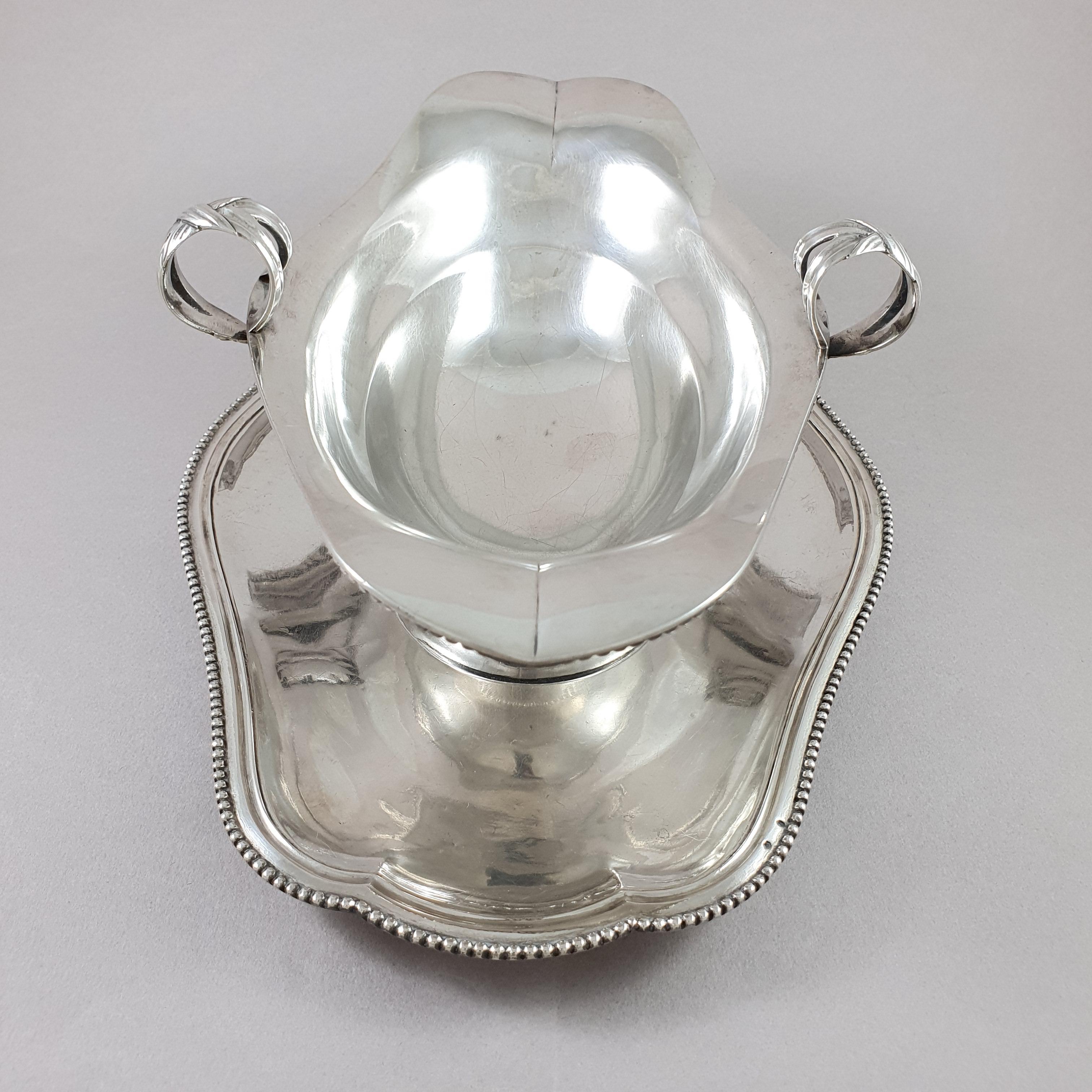 Rare 18th French Sterling Silver Sauce Boat 1